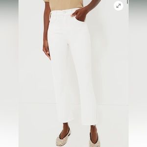 NWT Mother Mid Rise Dazzler Ankle Fray Size 27 Fairest of Them All Wash (white)